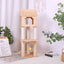 GalaxyCat Oasis - Premium Wooden Multi-Level Cat Climber with Space Capsule Cat Tower
