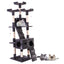 67'' Multi-Level Cat Tree Tower, Kitten Condo House with Scratching Posts, Kitty Play Activity Center, Gray